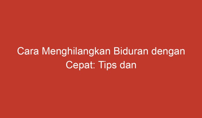 Cara Menghilangkan Biduran Dengan Cepat