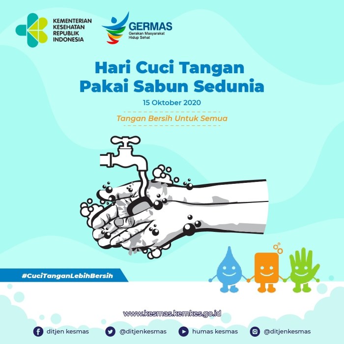 Slogan Cuci Tangan Pakai Sabun Kampanye Cuci Tangan Pakai Sabun Masih Perlu Digencarkan